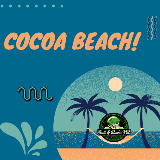 Picture of logo on a hammock, says Cocoa Beach!