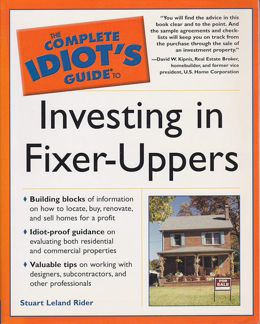 The Complete Idiot's Guide to Investing in Fixer-uppers Used Book at Skull & Books VR Cocoa Beach