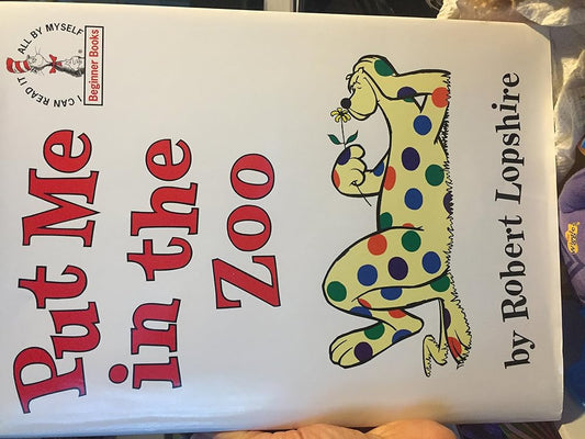 Put Me in the Zoo with Polka Dot plush Used Book at Skull & Books VR Cocoa Beach