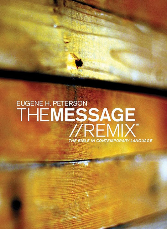 The Message//REMIX (Hardcover, Wood): The Bible in Contemporary Language Used Book at Skull & Books VR Cocoa Beach