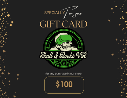 Skull & Books VR Gift Card – The Perfect Adventure Awaits!