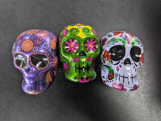 Skull Tin Container available at Skull & Books VR